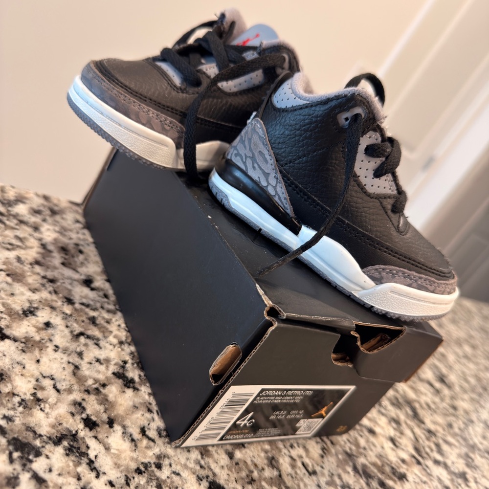 Jordan Black Cement 3’s Toddler